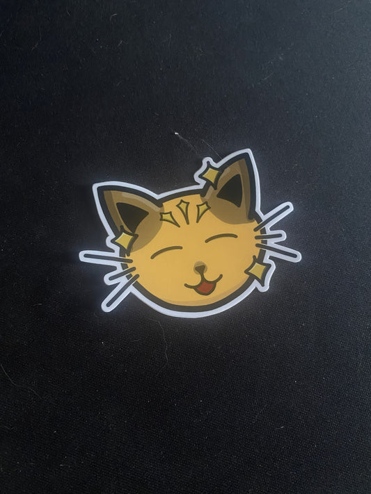 lucky cat sticker