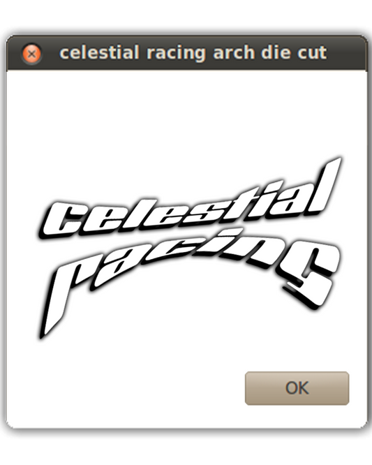 celestial racing arch diecut