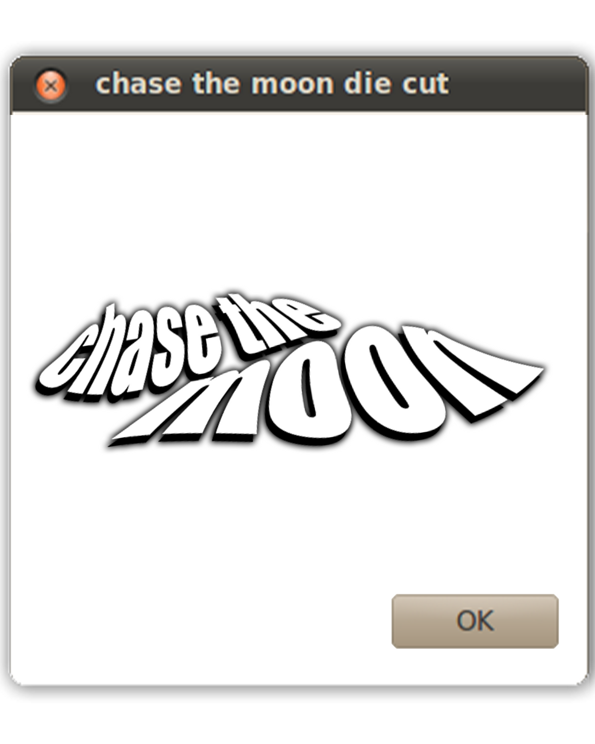 chase the moon diecut