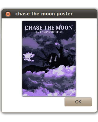 chase the moon poster