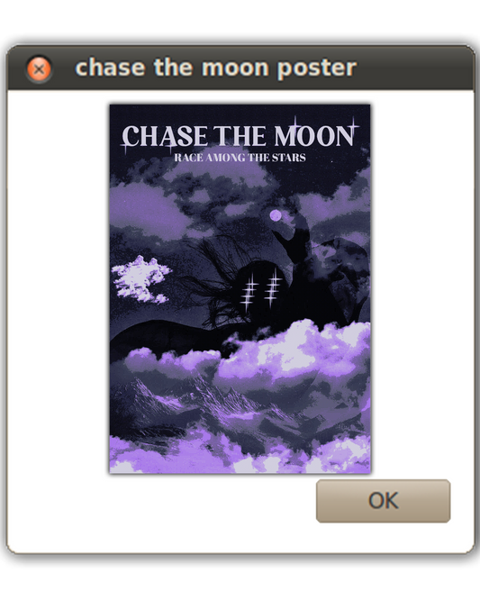 chase the moon poster