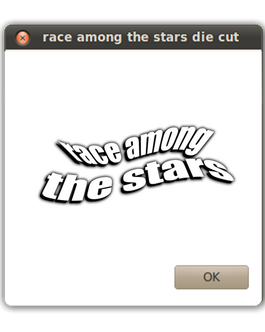 race among the stars diecut