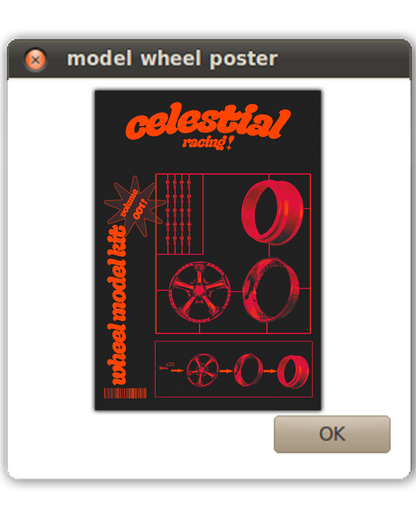 model wheel kit poster