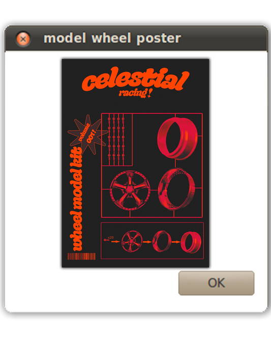model wheel kit poster