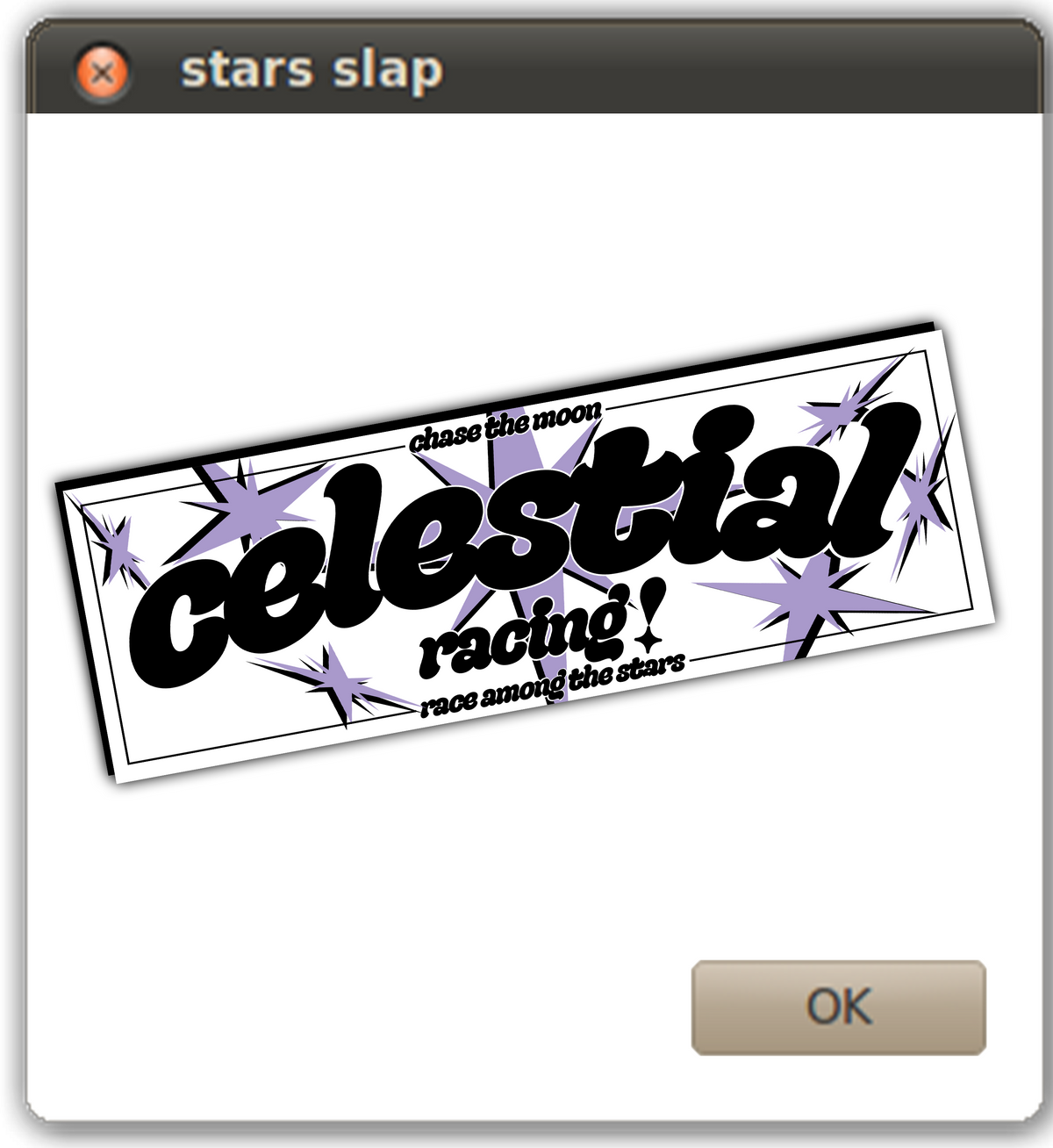 stars slap sticker