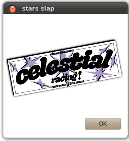 stars slap sticker