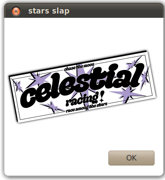 stars slap sticker