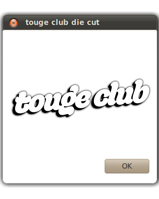 touge club diecut