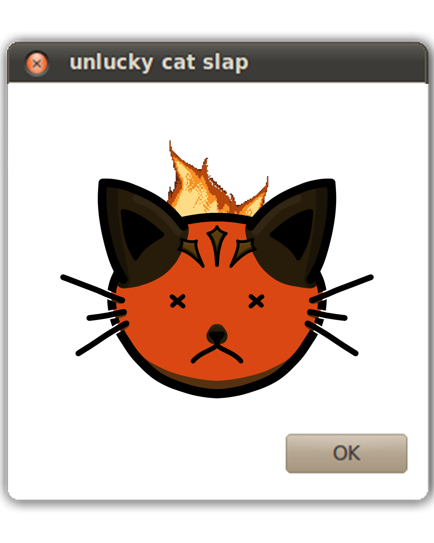 unlucky cat sticker